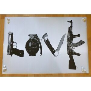 Love By Steez Poster ~ 36''W X 24''H ~ New